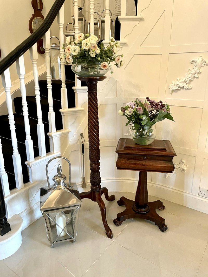 Quality Antique William IV Rosewood Work Box - Image 3